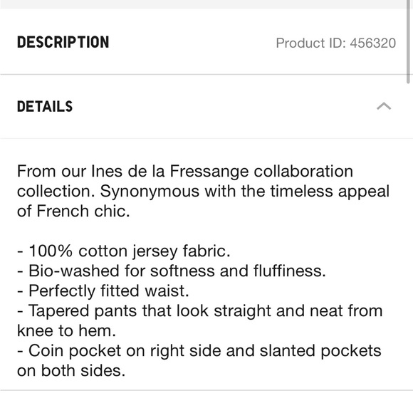 Uniqlo Ines de la Fressange cotton chino pants - Picture 5 of 6